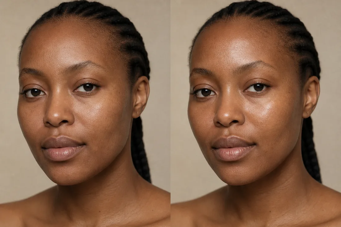 Skin study before